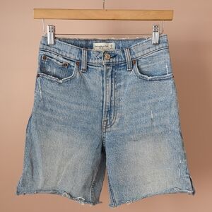 Abercrombie & Fitch Light Blue Denim Jean Shorts